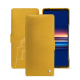Sony Xperia 5 V leather case - Jaune soulèu ( Pantone #F3B934 )