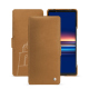 Sony Xperia 5 V leather case - Castan esparciate ( Pantone #824F2A )