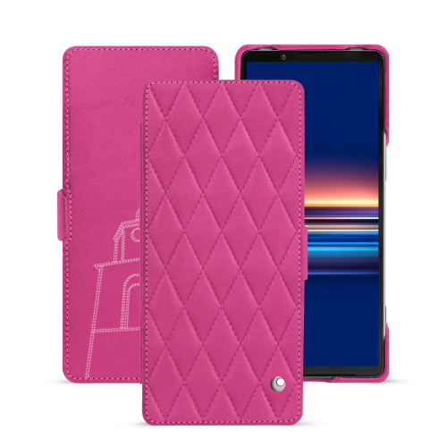 Funda con solapa horizontal para Sony Xperia 5 VRose BB - Couture ( Pantone #DB599F )