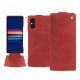 Custodia in pelle Sony Xperia 5 V - Cerise vintage ( Pantone #a6302e ) 