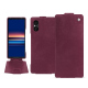 Custodia in pelle Sony Xperia 5 V - Prune vintage ( Pantone #612434 ) 