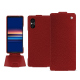 Capa em pele Sony Xperia 5 V - Tomate ( Pantone #a61715 ) 