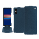 Capa em pele Sony Xperia 5 V - Indigo ( Pantone #1f4565 ) 