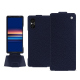Sony Xperia 5 V leather case - Cobalt ( Pantone #2b253f ) 