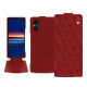 Funda de piel Sony Xperia 5 V - Tomate - Couture ( Pantone #a61715 )