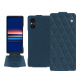 Funda de piel Sony Xperia 5 V - Indigo - Couture ( Pantone #1f4565 ) 