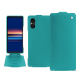 Custodia in pelle Sony Xperia 5 V - Bleu fluo