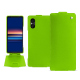 硬质真皮保护套 Sony Xperia 5 V - Vert fluo ( Pantone #00ab5f ) 