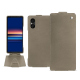 Housse cuir Sony Xperia 5 V - Darboun sabla ( Pantone #BCB1A1 )