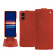 Sony Xperia 5 V leather case - Arange clouquié ( Pantone #D33108 )