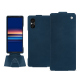 Lederschutzhülle Sony Xperia 5 V - Blu mediterran ( Pantone #0E3043 )