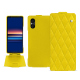 Capa em pele Sony Xperia 5 V - Jaune fluo - Couture ( Pantone #c9ff57 ) 