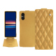 硬质真皮保护套 Sony Xperia 5 V - Or Maïa - Couture ( Pantone 871C ) 