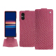 Funda de piel Sony Xperia 5 V - Serpent ciclamino ( Pantone #9E4C6E ) 