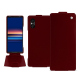 Sony Xperia 5 V leather case - Rouge Veggie ( Pantone #862633 ) 