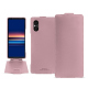 Housse cuir Sony Xperia 5 V - Rose PU ( Pantone #efbae1 ) 