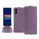 Lederschutzhülle Sony Xperia 5 V - Lilas PU ( Pantone #b9a3e3 )