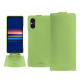 Capa em pele Sony Xperia 5 V - Vert olive PU ( Pantone #a7c58e )