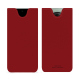 Oneplus Open leather pouch - Rouge PU ( Pantone #d50032 )