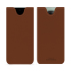 Oneplus Open leather pouch - Marron PU ( Pantone #8B4720 )