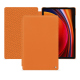 Samsung Galaxy Tab S9 leather case - Orange ( Nappa - Pantone #ff9351 ) 