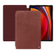 Housse cuir Samsung Galaxy Tab S9 - Passion vintage ( Pantone #591d16 ) 