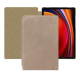 Capa em pele Samsung Galaxy Tab S9 - Taupe vintage ( Pantone #bda790 ) 