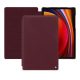Samsung Galaxy Tab S9 leather case - Lie de vin ( Pantone #412234 ) 