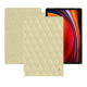 Housse cuir Samsung Galaxy Tab S9 - Beige - Couture ( Nappa - Pantone #ceb888 ) 