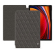 가죽 커버 Samsung Galaxy Tab S9 - Anthracite - Couture ( Pantone #41403c ) 