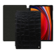 Capa em pele Samsung Galaxy Tab S9 - Crocodile nero ( Noir / Black) 