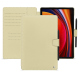 Samsung Galaxy Tab S9 leather case - Beige ( Nappa - Pantone #ceb888 ) 