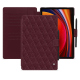 Housse cuir Samsung Galaxy Tab S9 - Lie de vin - Couture ( Pantone #412234 ) 