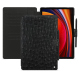 Samsung Galaxy Tab S9 leather case - Autruche nero ( Noir / Black) 