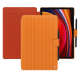 Samsung Galaxy Tab S9 leather case - Abaca arancio ( Pantone #d77540 )