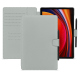 Samsung Galaxy Tab S9 leather case - Gris PU ( Pantone #c1c6c8 ) 
