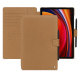 Samsung Galaxy Tab S9 leather case - Beige Veggie ( Pantone #dab9a1 ) 