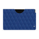 Samsung Galaxy Tab S9 leather pouch - Bleu océan - Couture ( Nappa - Pantone #15458a) 