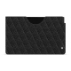 Funda de piel Samsung Galaxy Tab S9 - Ebène - Couture ( Noir / Black ) 