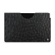 Pochette cuir Samsung Galaxy Tab S9 - Autruche nero ( Noir / Black) 