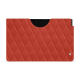 硬质真皮保护套 Samsung Galaxy Tab S9 - Arange clouquié - Couture ( Pantone #D33108 )