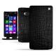 Nokia Lumia 930  leather case - Crocodile nero
