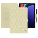 Funda de piel Samsung Galaxy Tab S9+ - Ivoire - Couture ( Pantone #d6d6c6 ) 