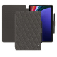 Samsung Galaxy Tab S9+ leather case - Anthracite - Couture ( Pantone #41403c ) 