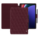 Capa em pele Samsung Galaxy Tab S9+ - Lie de vin - Couture ( Pantone #412234 ) 