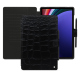 Samsung Galaxy Tab S9+ leather case - Crocodile nero ( Noir / Black) 