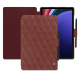 Capa em pele Samsung Galaxy Tab S9+ - Passion vintage - Couture ( Pantone #591d16 ) 