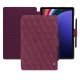Housse cuir Samsung Galaxy Tab S9+ - Prune vintage - Couture ( Pantone #612434 ) 