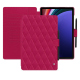 Housse cuir Samsung Galaxy Tab S9+ - Rose fluo - Couture ( Pantone #ff16b4 ) 