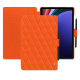 가죽 커버 Samsung Galaxy Tab S9+ - Orange fluo - Couture ( Pantone #ff5406 ) 